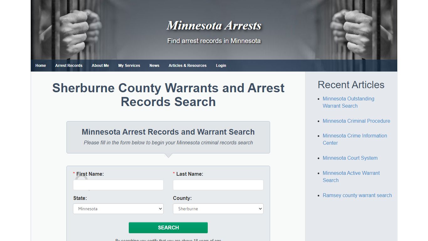 Sherburne County Warrants and Arrest Records Search